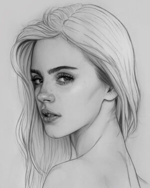 Charcoal Woman Wallpaper