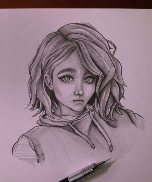 Charcoal Woman Wallpaper