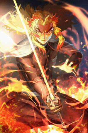 Kyojuro Rengoku Background