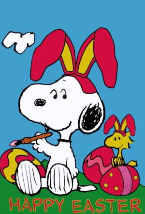 Snoopy Easter Background