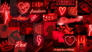 Desktop Red Aesthetic Wallpaper 