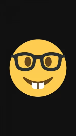 HD Nerd Emoji Wallpaper