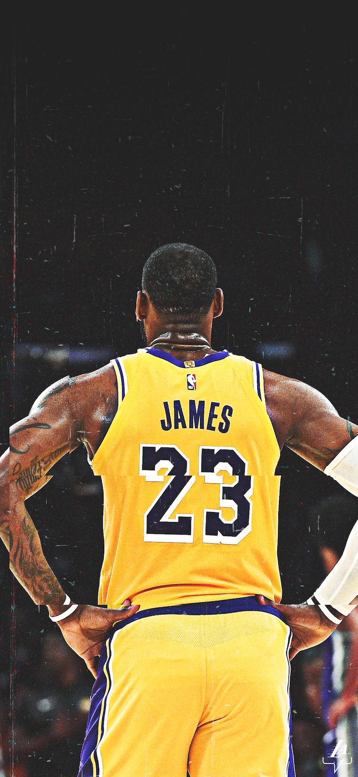 Download LeBron James and the Los Angeles Lakers Take Flight Wallpaper |  Wallpapers.com