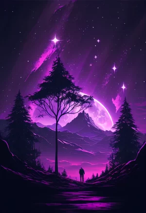 4K Purple Wallpaper