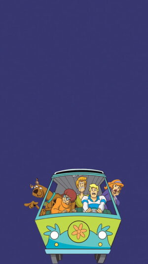 Download Caption: Mysterious and Dashing Scooby-Doo on 2K AMOLED Wallpaper  | Wallpapers.com