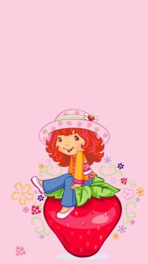 Strawberry Girl Wallpaper