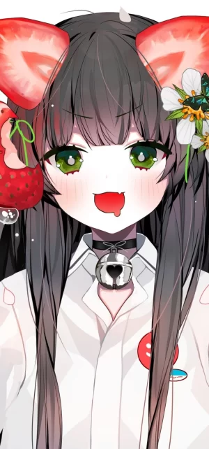 Strawberry Girl Wallpaper 