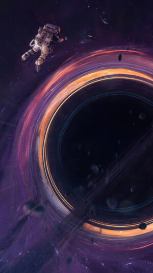 4K Black Hole Wallpaper