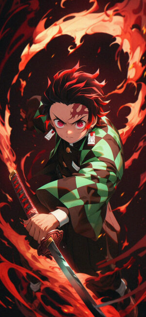 HD Tanjiro Kamado Wallpaper 