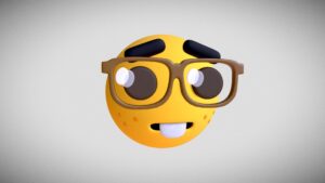 Desktop Nerd Emoji Wallpaper