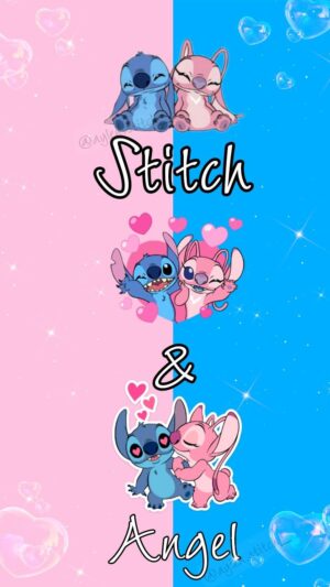 Stitch And Angel Background