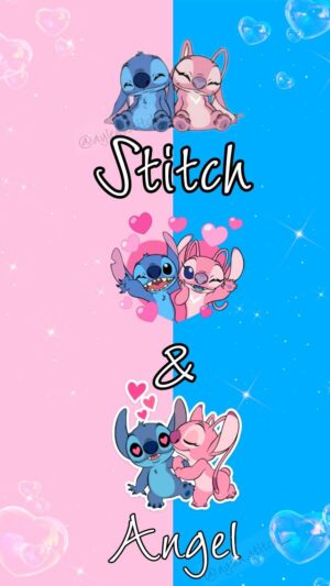 Stitch And Angel Background 