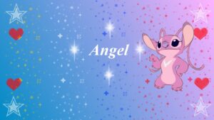 Desktop Stitch And Angel Wallpaper 