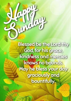 Happy Blessed Sunday Background