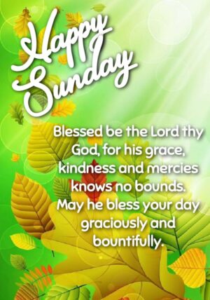 Happy Blessed Sunday Background 