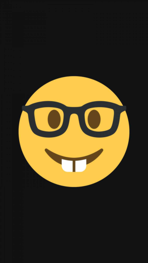 HD Nerd Emoji Wallpaper