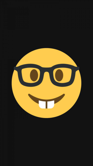 HD Nerd Emoji Wallpaper 