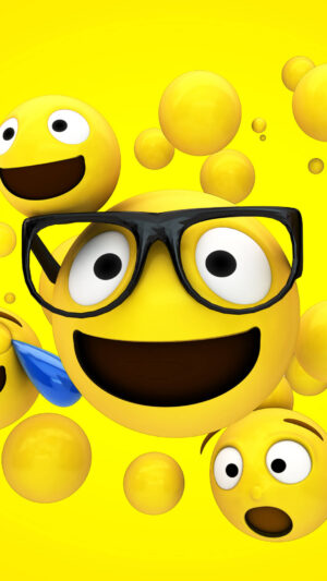 4K Nerd Emoji Wallpaper