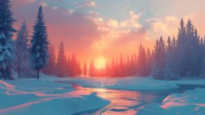 Desktop Snow Day Wallpaper