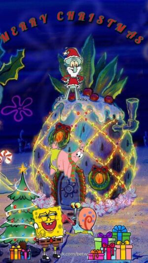 4K SpongeBob Christmas Wallpaper