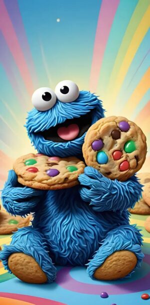 4K Cookie Monster Wallpaper