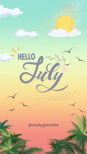 July Background