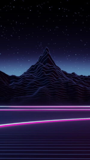 Synthwave Phone Wallpaper