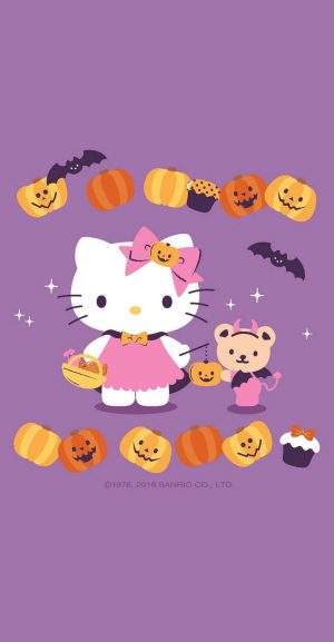 4K Halloween Hello Kitty Wallpaper