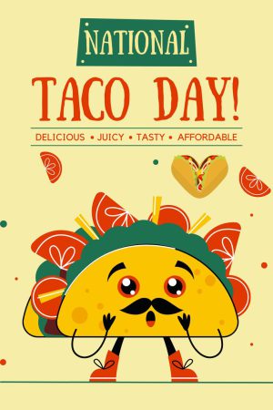 National Taco Day Background 