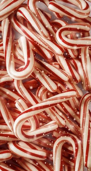 4K Candy Cane Wallpaper 