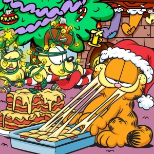 4K Garfield Christmas Wallpaper 