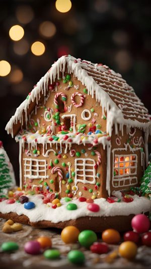 Gingerbread House Background