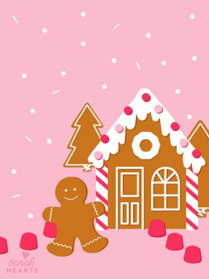 HD Gingerbread House Wallpaper 